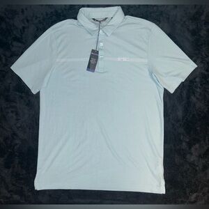 NWT Travis Mathew Lake Breeze Golf Perfect Blue Polo Shirt Mens Large Rare 392